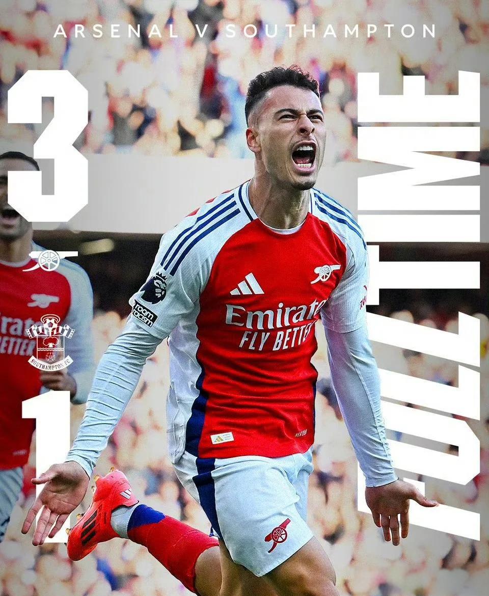 阿森纳战平南安普顿，连续不胜