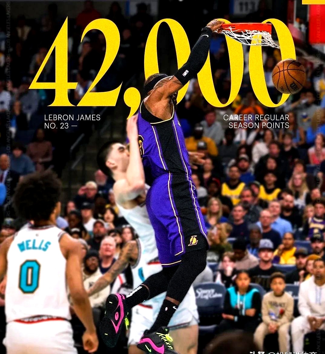 西部第一湖人主场擒勇士，詹皇暴扣得分！