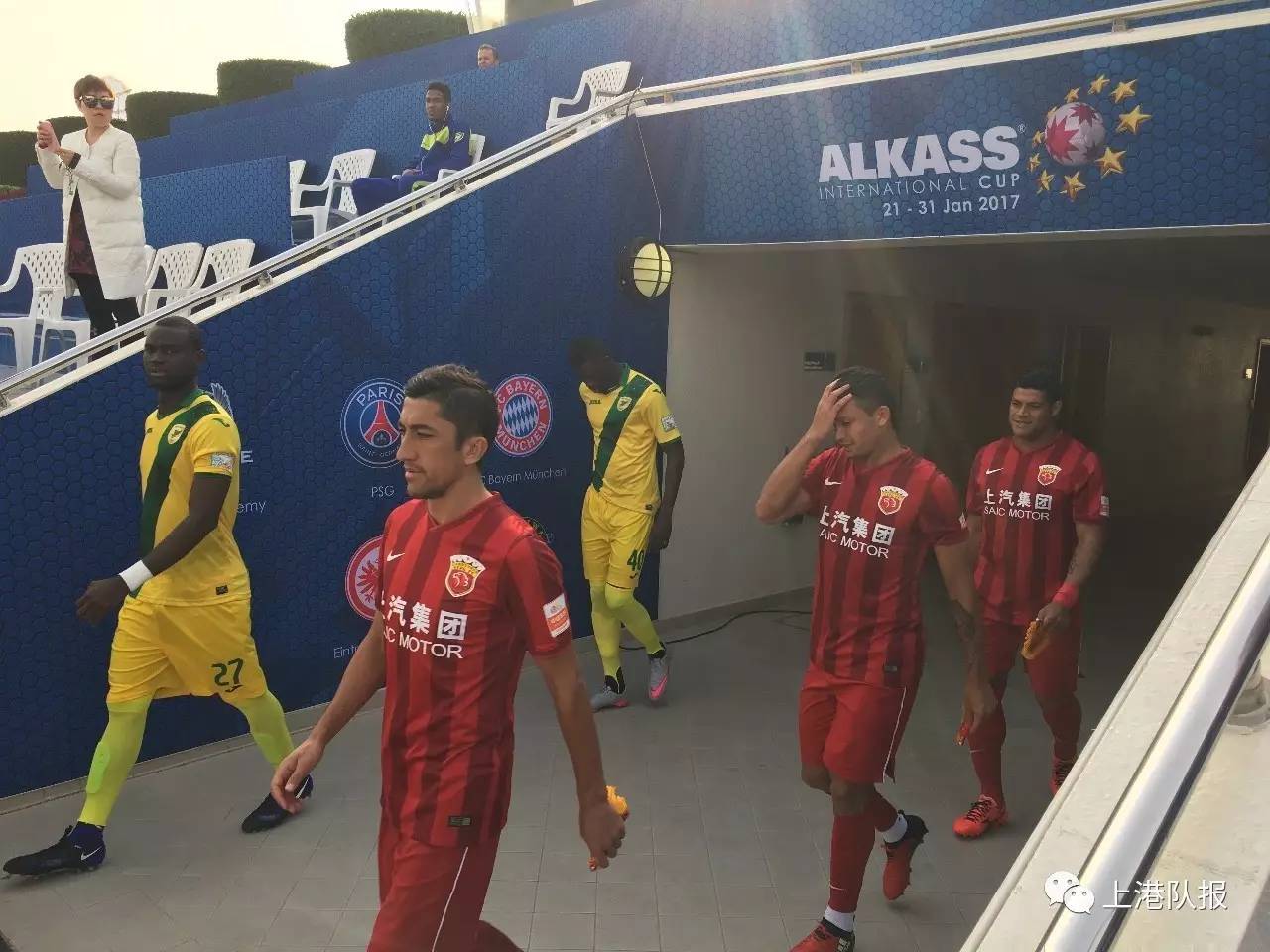 关于上海上港遭遇多哈足球俱乐部，晋级强的信息